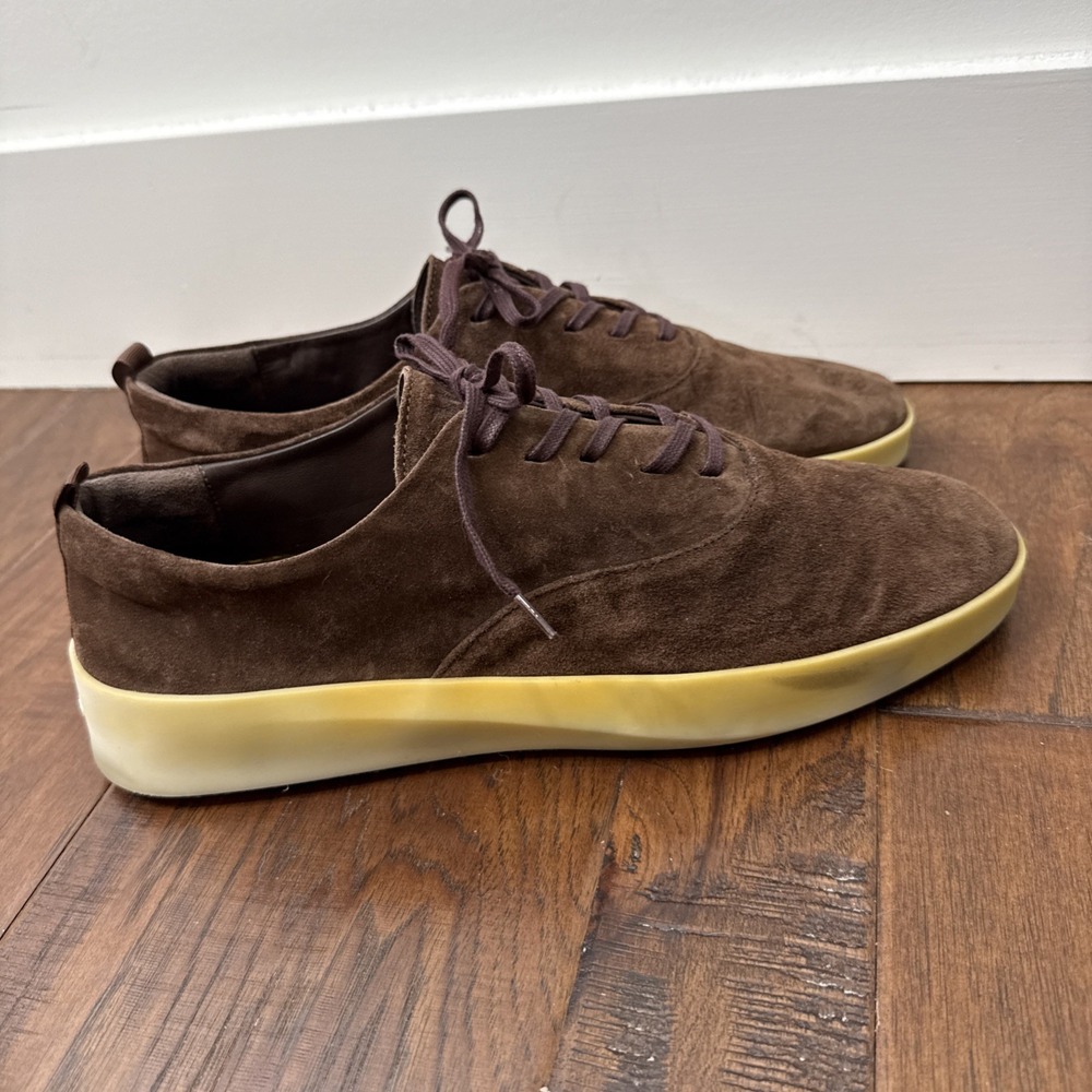 Wolf & Shepherd Suede Cruise Lace Up Shoes Brown Brogues Sneakers Men's 12.5